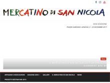 Tablet Screenshot of mercatinodisannicola.com